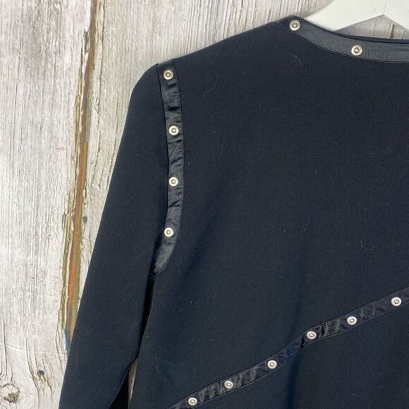 Vintage Victor Costa Occassion Jacket Black Red Lining Size XS - Picture 7 of 10